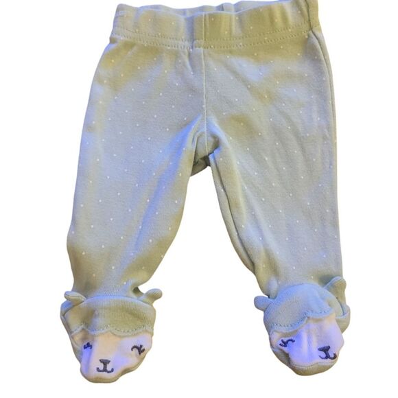 CHILD OF MINE Preemie Three Piece Onesie and Pants Set Pastel NWT - Picture 10 of 14